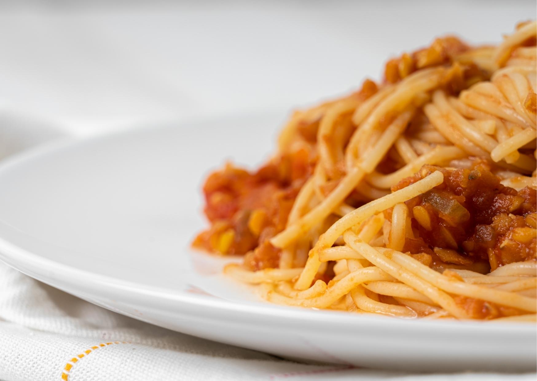 spaghetti bolognese met linzen