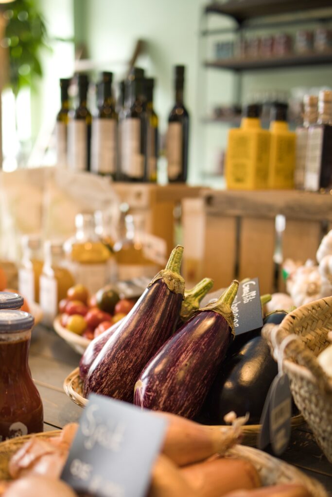 geroosterde aubergine met bulgursalade